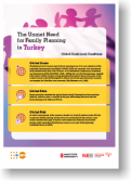 The Unmet Need for Family Planning in Turkey